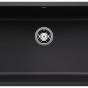 Precis 30 1 Bowl Silgranit Undermount Kitchen Sink - Coal Black 403911 Blanco