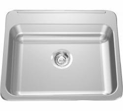 22-1/8" 1 Bowl Drop-In Kitchen Sink - Stainless Steel ALBS4005P-1 Franke