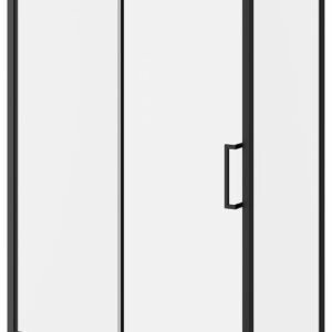 Ikonik 36" x 79" Return Panel for Corner Installation - Matte Black DR1844-160-005 Kalia