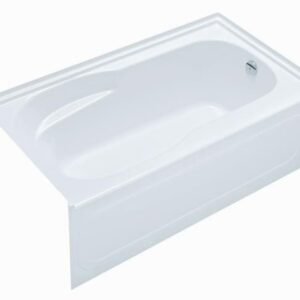 Langley 59-7/8" x 32-1/2" Alcove Tub with RH Drain and Backrest - White ACL3260R-0 Hytec