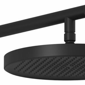Moroka Plus 12" Round Rainshower Shower Head with Wall Arm - Matte Black BF2153-160 Kalia
