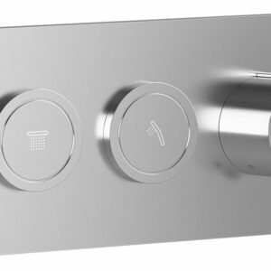2-Way Thermostatic Valve Trim with Push Buttons - Chrome 106835-110 Kalia