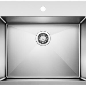 Quatrus R15 1 Bowl Dual Mount Laundry Sink - Stainless 401802 Blanco