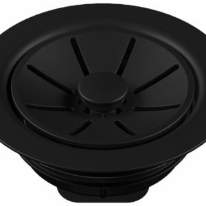Plastic Waste Flange - Coal Black 222618 Blanco