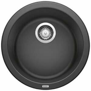 Rondo Round Dual Mount Silgranit Sink - Anthracite 400801 Blanco