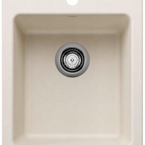 Liven 17 1 Bowl Dual Mount Bar Sink - Soft White 403673 Blanco