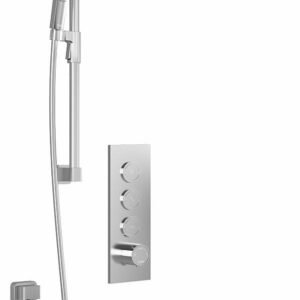 Kareo TB3 Premia Thermostatic Push-Button Shower System with Wall Arm - Chrome BF2101-110-200 Kalia