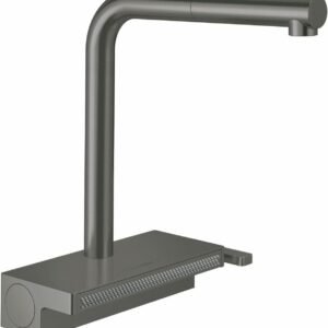 Aquno Select Kitchen Faucet With Pullout Spray - Brushed Black Chrome 73836341 Hansgrohe