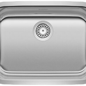 Essential U 1 Bowl Undermount Kitchen Sink - Stainless 400009 Blanco