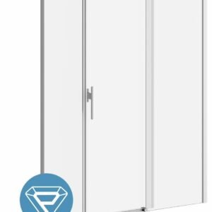 Koncept Evo 32" x 77" Return Panel for Corner Installation - Pure Nickel DR2052-125-005 Kalia