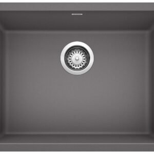 Precis 24 1 Bowl Silgranit Undermount Kitchen Sink - Cinder 401882 Blanco