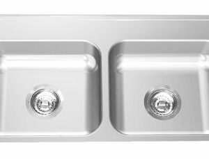 29-1/4" 1-Hole 2 Bowl Drop-In Kitchen Sink - Stainless Steel ALBD1305P-1-1 Franke