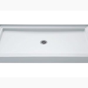 Kendale 60" x 30" Center Drain Shower Base - White ACR3770-0 Hytec