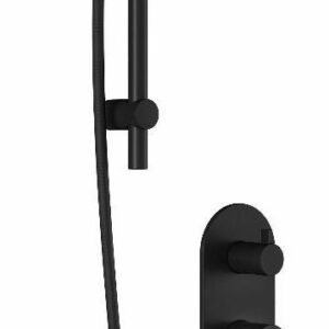 Basico PB2 Pressure Balance Shower System (Less Valve) - Matte Black BF2085-160 Kalia