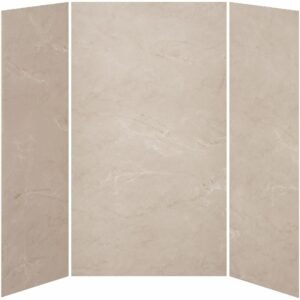 36 x 48 x 36 3-Panel Shower Wall Kit for Alcove Installation - Mineral 520 Gloss WA2010-520-001 Kalia