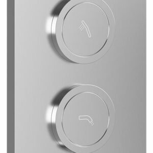 3-Way Thermostatic Valve and Trim with Push Buttons - Chrome BF2062-110 Kalia