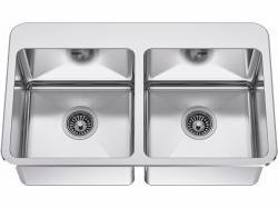 31-1/4" 2 Bowl Drop-In Kitchen Sink - Stainless Steel LBD4410P-1 Franke