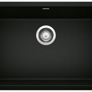 Precis 27 1 Bowl Silgranit Undermount Kitchen Sink - Coal Black 402656 Blanco