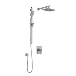SquareOne TCD1 Thermostatic Coaxial Shower System with Wall Arm (less valve) - Chrome BF1649-110 Kalia