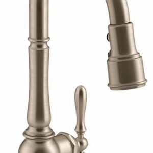 Artifacts Kitchen Faucet with 16" Pulldown 3-Function Spray - Vibrant Brushed Bronze 99261-BV Kohler