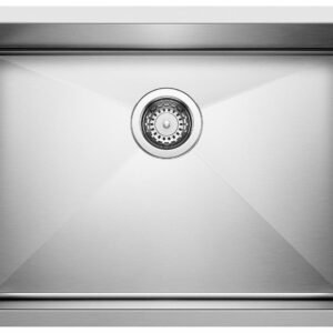 Radius 10 U Large 1 Bowl Undermount Kitchen Sink - Stainless 400468 Blanco