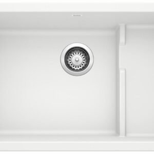 Precis Cascade 2 Bowl Silgranit Undermount Kitchen Sink - White 401482 Blanco