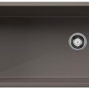 Diamond U Super 1 Bowl Silgranit Undermount Kitchen Sink - Volcano Gray 402911 Blanco