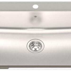 Steel Queen 31-1/4" 1-Hole 1 Bowl Drop-In Kitchen Sink - Stainless Steel QSLA2031-8-1 Kindred