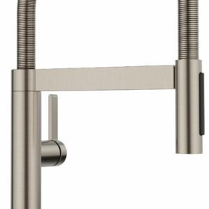 BlancoCulina II Mini Kitchen Faucet with Spring Pulldown Spray - PVD Satin Platinum 443253 Blanco