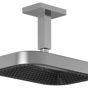 Kareo Premia 12" x 8" Rainshower Shower Head with Vertical Ceiling Arm - Chrome BF2160-110 Kalia