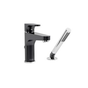 Kontour 2-Piece Roman Tub Faucet with Hand Shower - Black/Chrome BF1287-150 Kalia