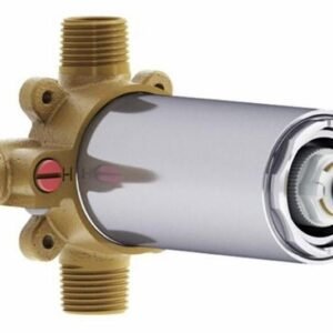 2-Way Thermostatic Coaxial Rough-In Valve with Diverter - Chrome 103994-110 Kalia