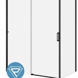 K3 36" x 77" Return Panel - Matte Black DR2060-160-004 Kalia