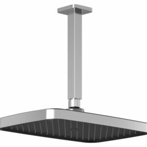 Kareo Plus 12" x 8" Rainshower Shower Head with Vertical Ceiling Arm - Chrome BF2156-110 Kalia