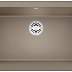 Ikon 30 1 Bowl Silgranit Undermount Apron Front Kitchen Sink - Truffle 401866 Blanco