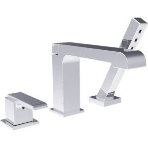 Ara Roman Tub Faucet Trim with Hand Shower - Chrome T3767 Delta