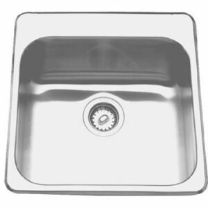 20" 3-Hole 1 Bowl Drop-In Kitchen Sink - Stainless Steel ALBS6806P-1-3 Franke