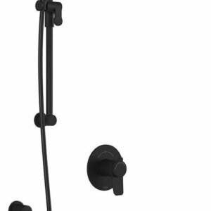 Moroka TCD1 Plus Thermostatic Coaxial Shower System with Wall Arm (less valves) - Matte Black BF1931-160-100 Kalia