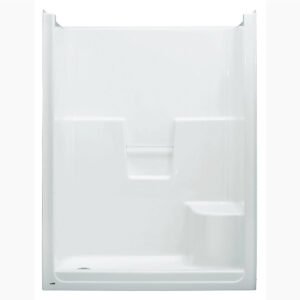 Barrett 60" x 36" LH Drain Shower Stall with RH Seat
 - White S603-0 Hytec