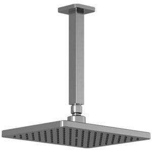 SquareOne 10-1/4" Rainshower Shower Head and Vertical Ceiling Arm - Chrome BF1646-110 Kalia