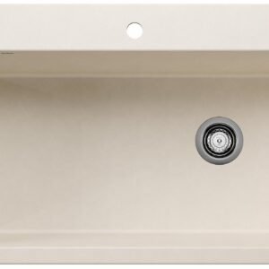 Diamond Super 1 Bowl Silgranit Drop-In Kitchen Sink - Soft White 402867 Blanco