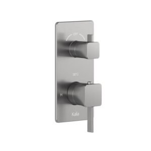 SquareOne Valve Trim for 2 or 3-Way Thermostatic Valve with Integrated Diverter - Pure Nickel 104085-125 Kalia