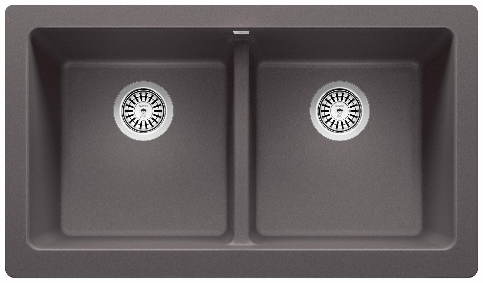 Vintera 33 2 Bowl Silgraint Apron Front Kitchen Sink - Cinder 402591 Blanco