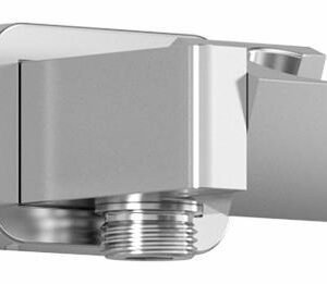 Premia Hand Shower Holder with Wall Outlet - Chrome 107392-110 Kalia