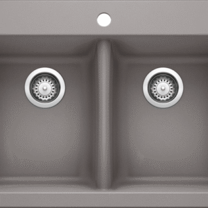 Horizon 2 Bowl Drop-In Silgranit Sink - Metallic Gray 401668 Blanco