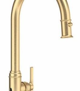 Southbank Touchless Kitchen Faucet with Pulldown Spray - Satin English Gold U.SB53D1LMSEG Perrin & Rowe