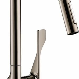 Axor Citterio Kitchen Faucet with Pulldown Spray - Polished Nickel 39835831 Axor