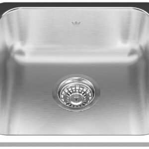 Steel Queen 16-1/8" 1 Bowl Drop-In Bar/Prep Sink - Stainless Steel QSA1616-6 Kindred