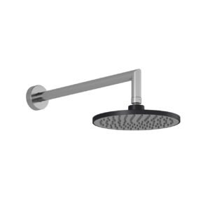 Kontour Rainhead Shower Head and Wall Arm - Black/Chrome BF1387-150 Kalia