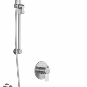 Moroka TCD1 Plus Thermostatic Coaxial Shower System with Vertical Ceiling Arm (Less Valve) - Chrome BF1931-110-101 Kalia